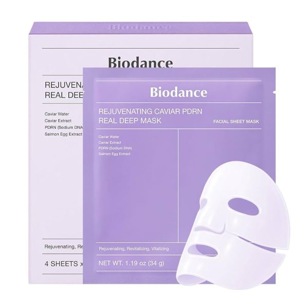 Rejuvenating Caviar PDRN Real Deep mask, 34g x 4 ks
